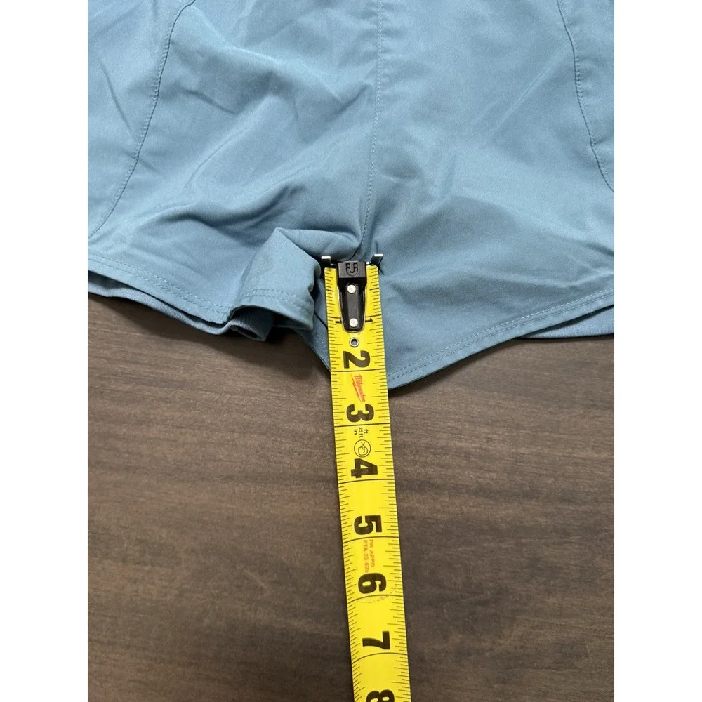 Women's NIKE DRI-FIT Blue Activewear Athletic Shorts with spandex Size Med